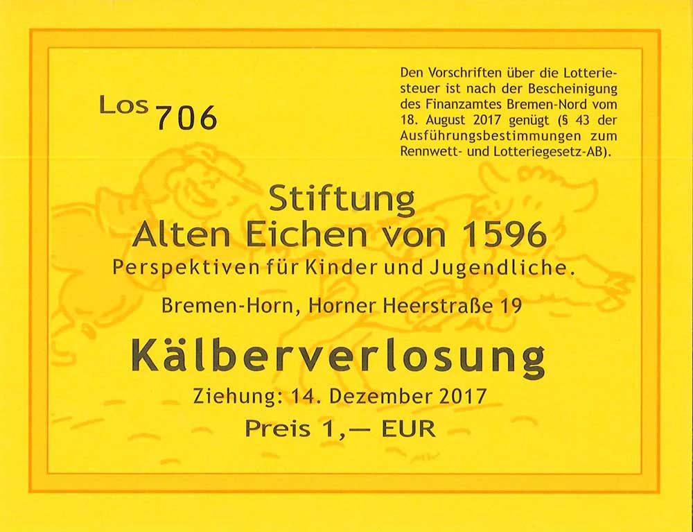 Kälberverlosung – Stiftung Alten Eichen Bremen Kälberverlosung - Stiftung Alten Eichen Bremen